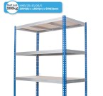 Kwikrack Rivet Racking Shelving Bay (2000h x 1500w x 600d mm) with 5 Shelves