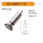 Hardwar for Sofa Leg WD-2BREST 125