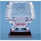 15cm Lead Crystal Panelled Heeled Bowl