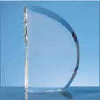 23cm Optical Crystal Facet Curve Award