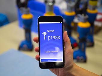 The Klauke i-press® App – simply load App and start Projects