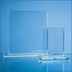 20cm x 17.5cm x 12mm Clear Glass Rectang