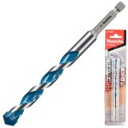 Makita Multi Material Drill Bit TCT 1/4" Hex Shank 13.0 x 150 mm