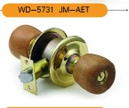 cylindrical ball door wood handle lock tubular knob door lock 