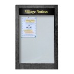 6 x A4 Apogee, heavy-duty, unglazed, recycled plastic noticeboard