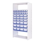 Delta Plus Shelving Bay A (1930 x 986mm) with 40 Assorted Shelf Trays