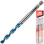 Makita Multi Material Drill Bit TCT 1/4" Hex Shank 8.0 x 120 mm