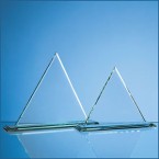 27cm x 27cm x 12mm Jade Glass Pyramid Aw