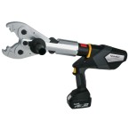 Battery-powered crimping tool with Makita battery, 120 kN