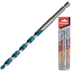 Makita Multi Material Drill Bit TCT 1/4" Hex Shank 8.0 x 150 mm