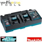 Makita Battery Charger Dual Port for 40V XGT Li-ion Batteries 240V DC40RB