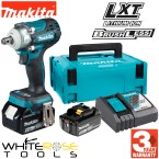 Makita Impact Wrench 1/2" Drive 18V LXT Brushless Li-ion 2 x 5Ah Charger Type 2 Case DTW300RTJ