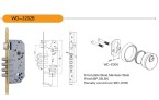 Lock body for door WD 3202B steel material