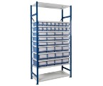 Expo 4 Shelving Bay A (2000 x 1000 mm) with 40 Assorted Shelf Trays