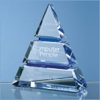 15cm Clear Optical Crystal Luxor Award w