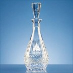 0.75ltr Lead Crystal Oval Wine Decanter