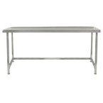 Parry Stainless Steel Wall Table with Void 600mm Depth