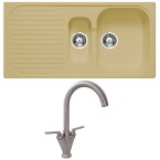 Astracast MSK 1.5 Bowl Asterite Granite Champagne Beige Kitchen Sink & Tap