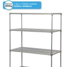 Eclipse Standard Plastic Plus Shelving Bay with 4 Vented Shelves (1625H x 460Dmm)