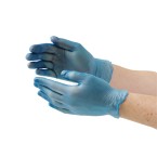 Blue Vinyl Gloves - CB254-L