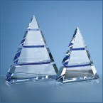 18.5cm Clear Optical Crystal Luxor Award