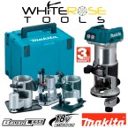 Makita Router Trimmer 18V LXT Brushless Cordless Plunge Offset Base in Makpac Case DRT50ZJX3 Body Only