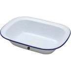 Enamel Oblong Pie Dish (280 x 210 x 65mm