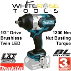 Makita Impact Wrench 1/2" Drive 18V LXT Brushless Cordless 1050 Nm Bare Unit Body Only DTW1004Z