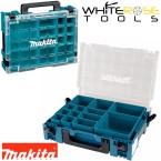 Makita Makpac Organiser Set Storage Parts Tool Box Transparent Lid Inserts