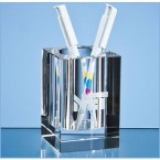 10.5cm Optical Crystal Pen Holder