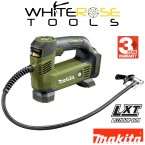 Makita Inflator Air Pump Tyre Car Bicycle Cordless LXT Li-ion 18V Olive Range DMP180ZO Body Only