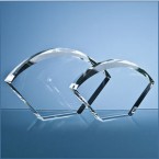 25.5cm Optical Crystal Bevelled Arch Awa