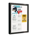 9 x A4 AF58 aluminium noticeboard