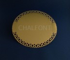 Lace rimmed gold boards