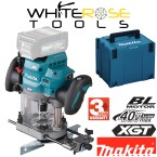 Makita Plunge Router Cordless 1/2" Collet Brushless XGT 40V Max In MakPac Type 4 Case Body Only RP001GZ02