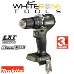 Makita Combi Drill Hammer Driver in Case 18V LXT Li-ion Cordless Olive Range DHP487ZO Body Only