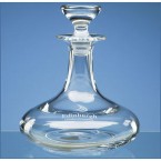 0.75ltr Handmade Round Ships Decanter