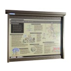 3 x A4 Man-made Timber noticeboard, unglazed