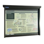 8 x A4 Man-made Timber noticeboard, unglazed