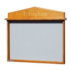 8 x A4 oak noticeboard, unglazed