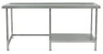 Parry Stainless Steel Wall Table Half Undershelf 600mm Depth