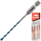 Makita Multi Material Drill Bit TCT 1/4" Hex Shank 3.0 x 90 mm