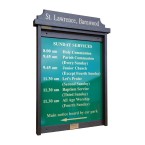 4 x A4 Man-made Timber noticeboard, unglazed