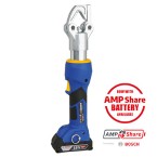 Battery powered hydraulic crimping tool 10 - 240 mm² with Bosch battery