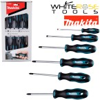 Makita Screwdriver Set Phillips Pozi Slotted PH PZ SL 100mm 6pc E-10528