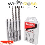 Makita Drill Bit Set Nemesis II SDS+ Plus 5.5-8mm Stone Concrete Brick